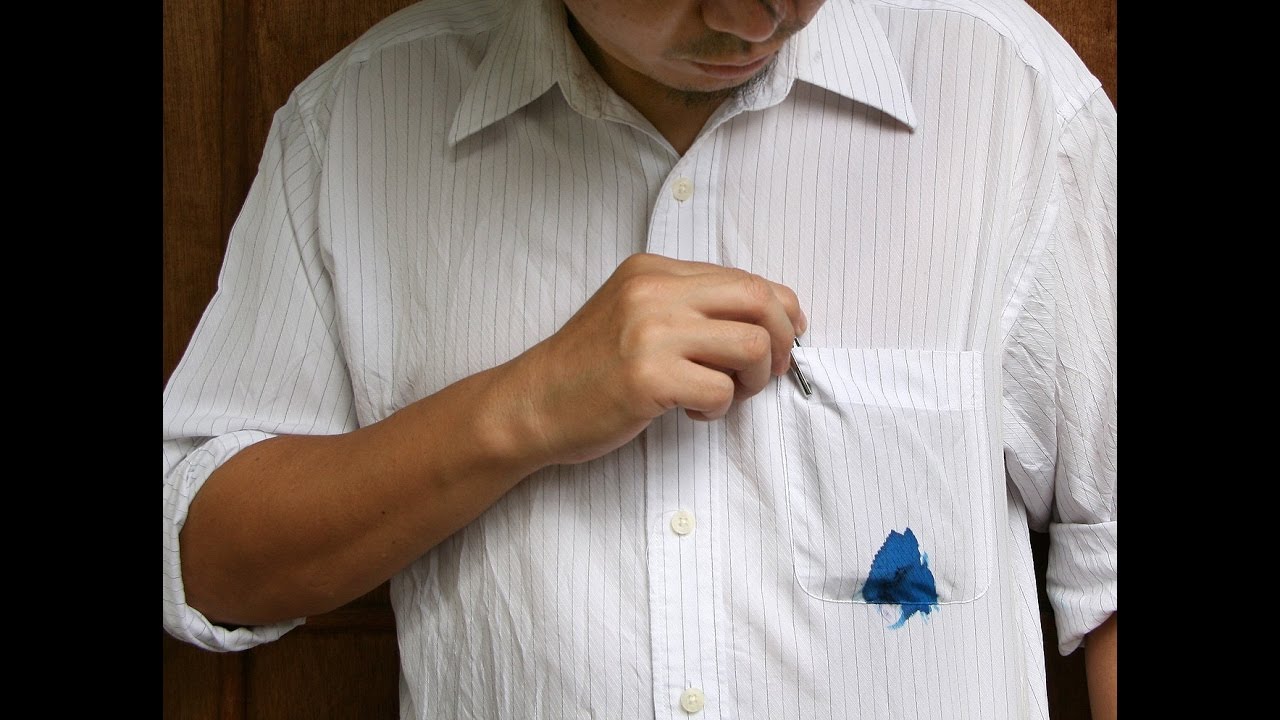 loại bỏ vết bút trên quần áo dễ dàng
