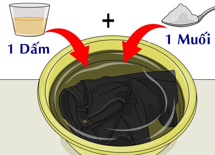mẹo giặt quần áo không ra màu